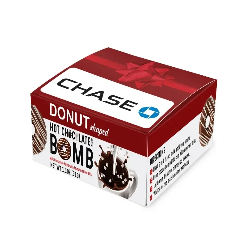 Donut-Shaped Hot Chocolate Bomb with Drizzle — view 2
