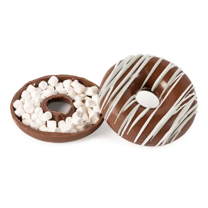 Donut-Shaped Hot Chocolate Bomb with Drizzle — view 3