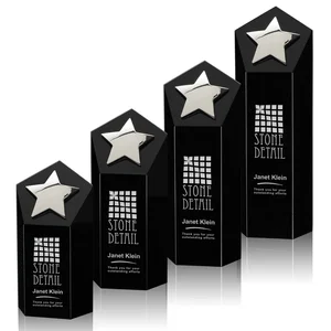 Cast Metal Star Award on an Optical Crystal Tower
