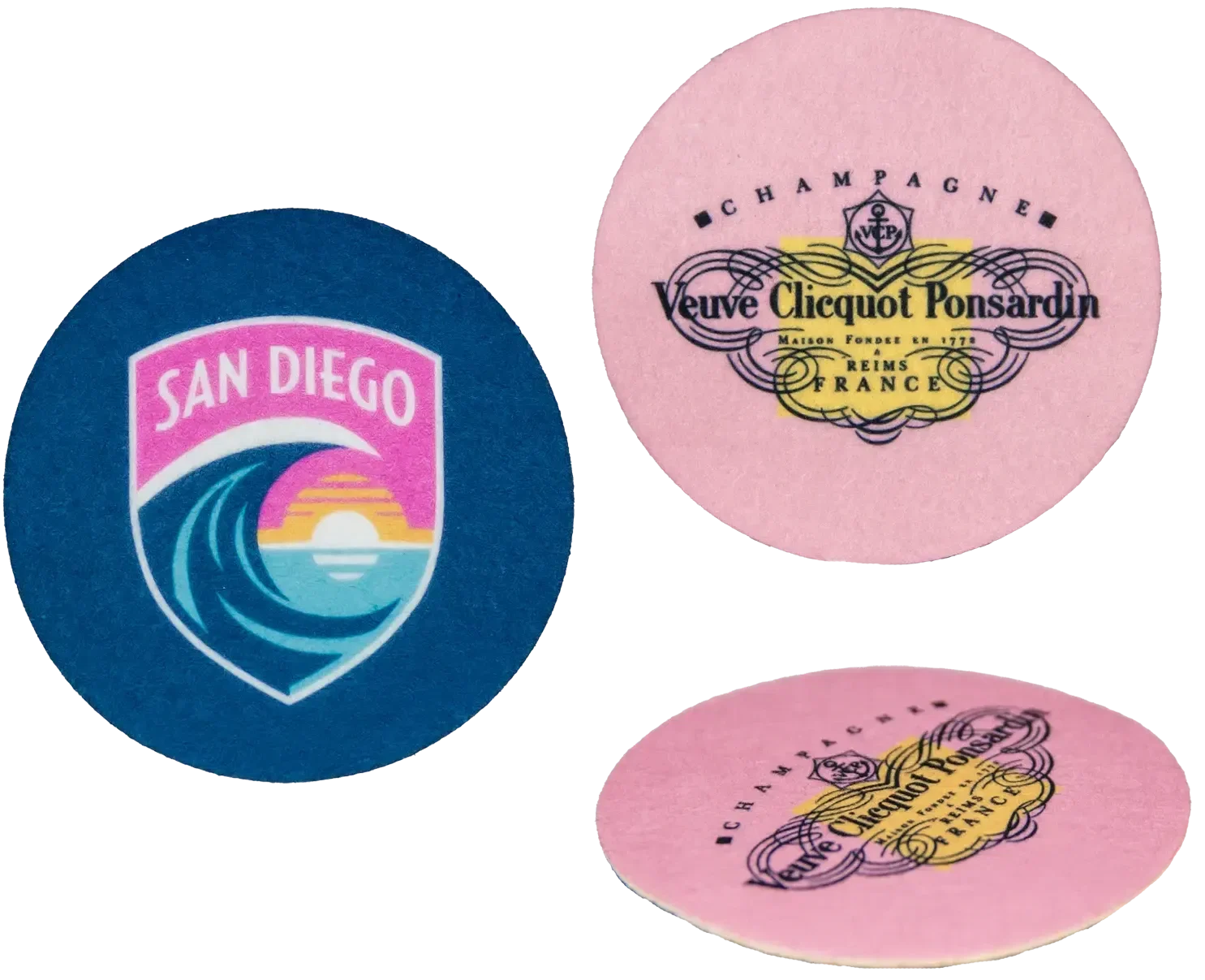 Logo Felt Coasters — view 2