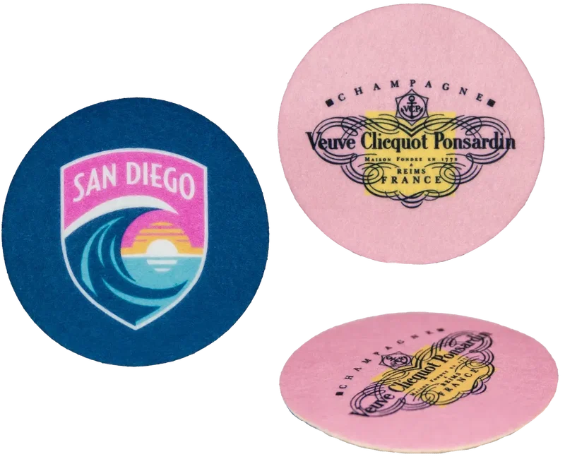 Logo Felt Coasters — view 2