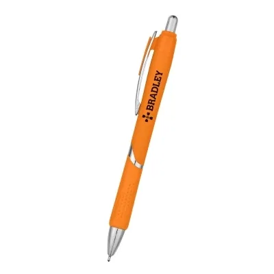 Orange version of the same slender writing pen