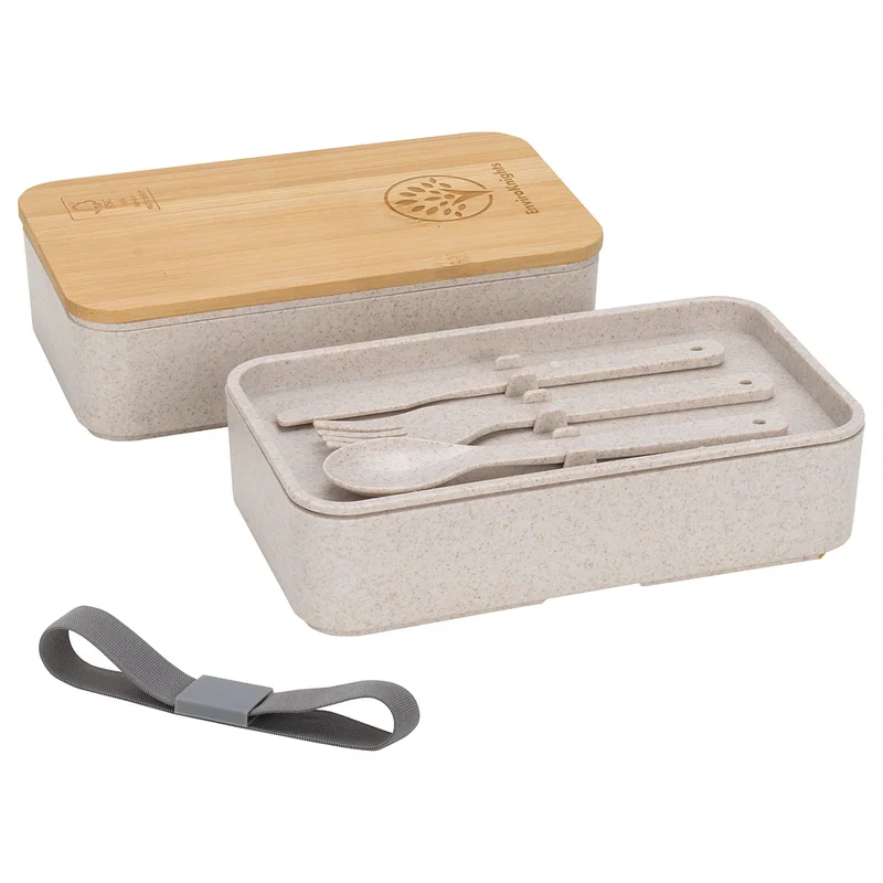 Side profile of the Double Decker Lunch Box highlighting its stacked design