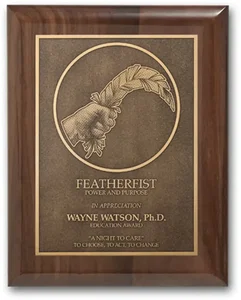 Double Etch Plaq - Walnut Cove Edge
