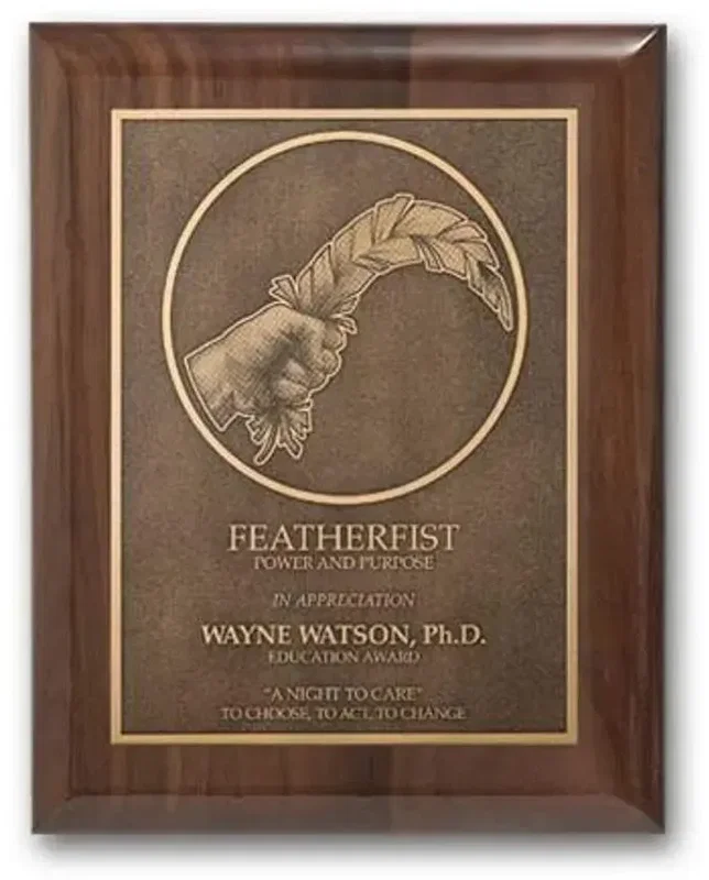 Double Etch Plaq - Walnut Cove Edge — view 3