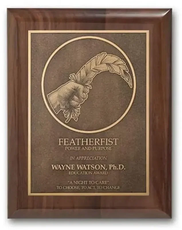 Double Etch Plaq - Walnut Cove Edge — view 4