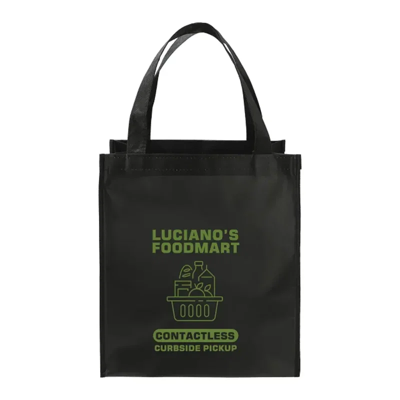Custom Wipeable Grocery Tote with Bottom Board Support