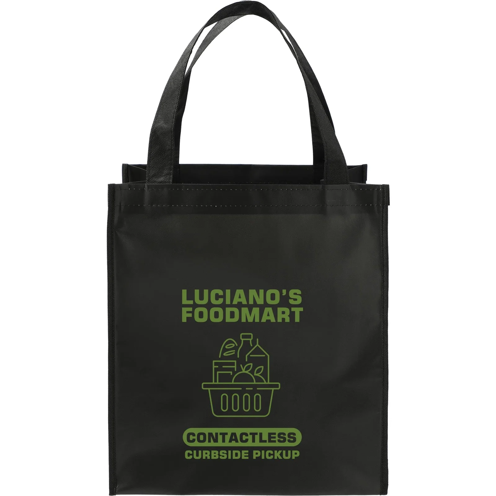 Custom Wipeable Grocery Tote with Bottom Board Support — view 16