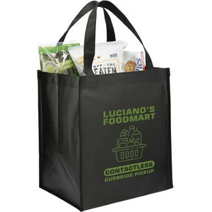 Wipeable Grocery Tote with Bottom Board Support