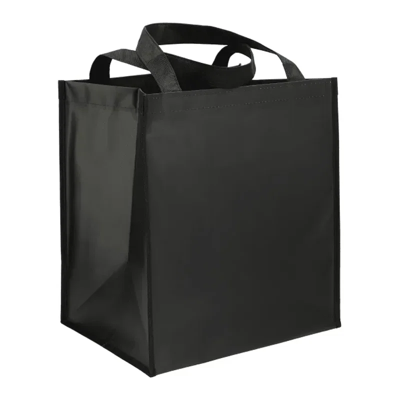 Custom Wipeable Grocery Tote with Bottom Board Support — view 3