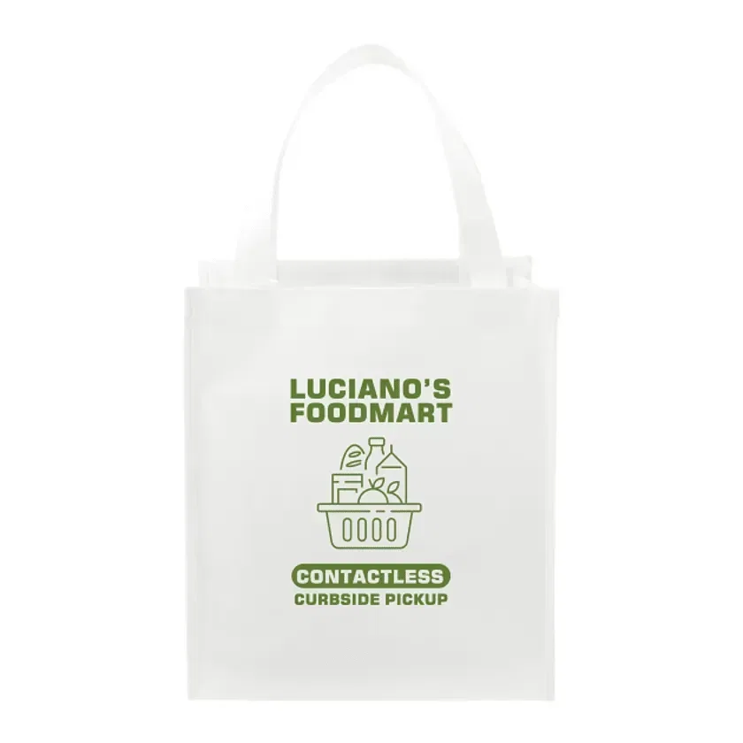 Custom Wipeable Grocery Tote with Bottom Board Support — view 8