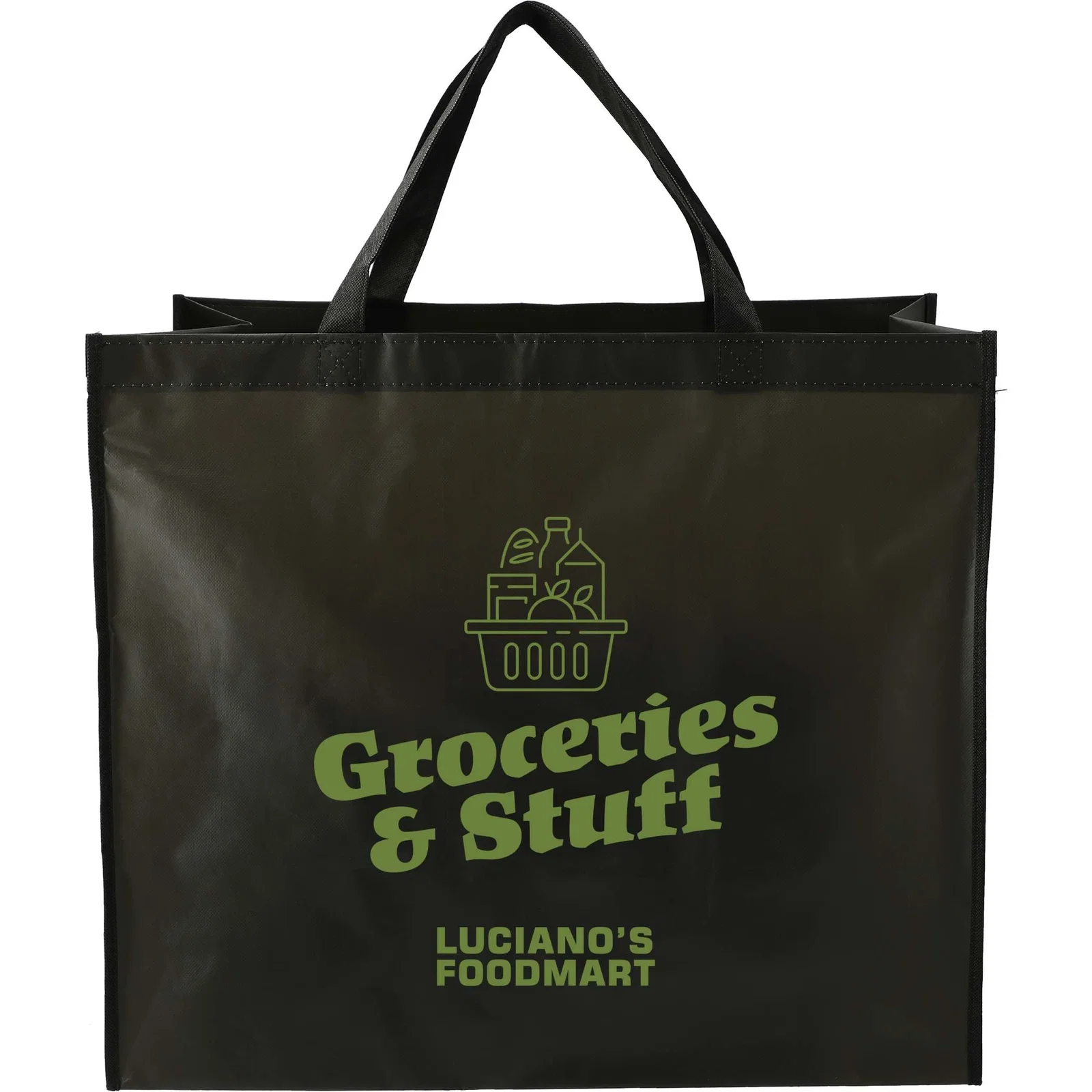 Custom Jumbo Laminated Tote with Plastic Bottom Board — view 8