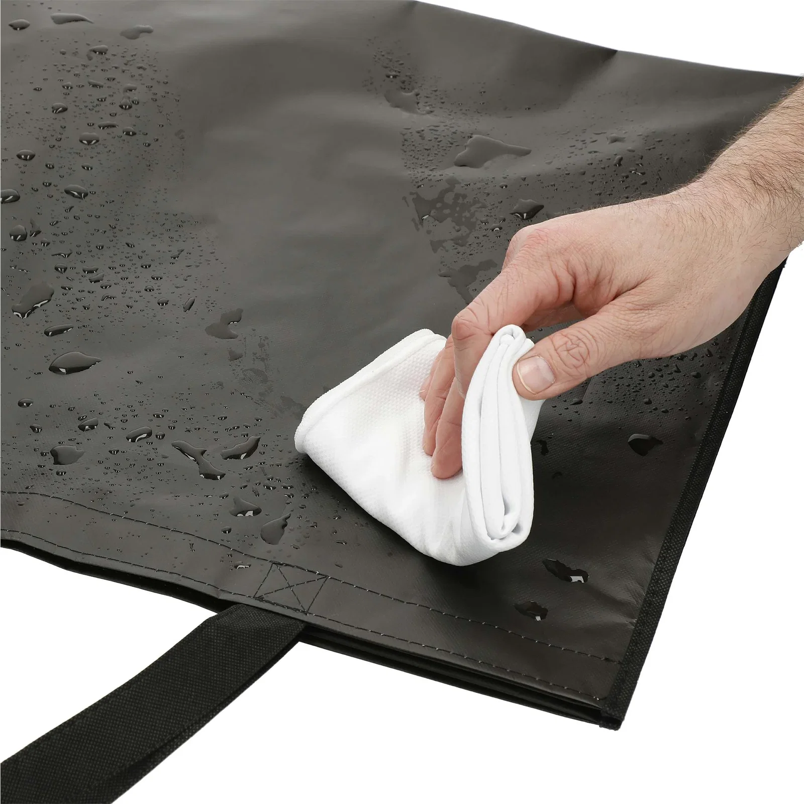 Custom Jumbo Laminated Tote with Plastic Bottom Board — view 9
