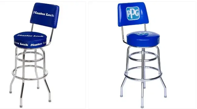 Double Ring Bar Stool (4 Imprint Options) — view 2