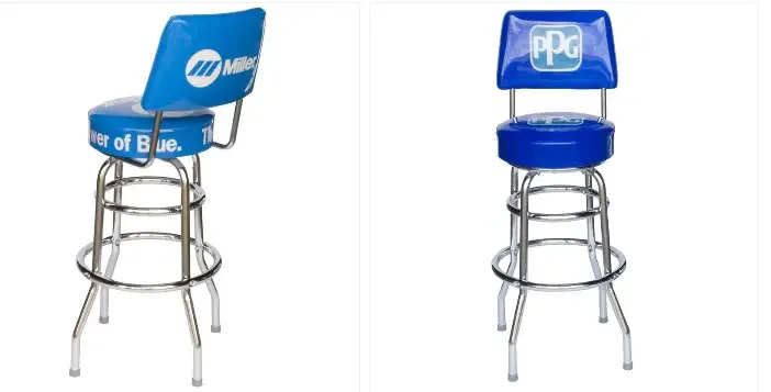 Double Ring Bar Stool (4 Imprint Options) — view 3
