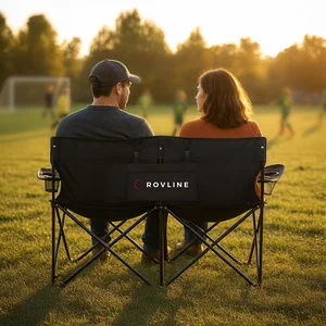 Double Take rPET Folding Chair For Two With Carrying Bag