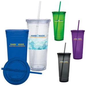 Custom Double Wall Acrylic Tumbler - 24 oz.