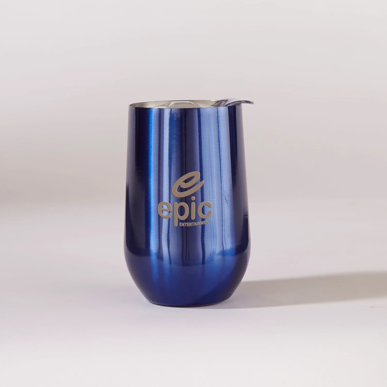 Double Wall Stainless Steel Wine Cup — Blue — view 4