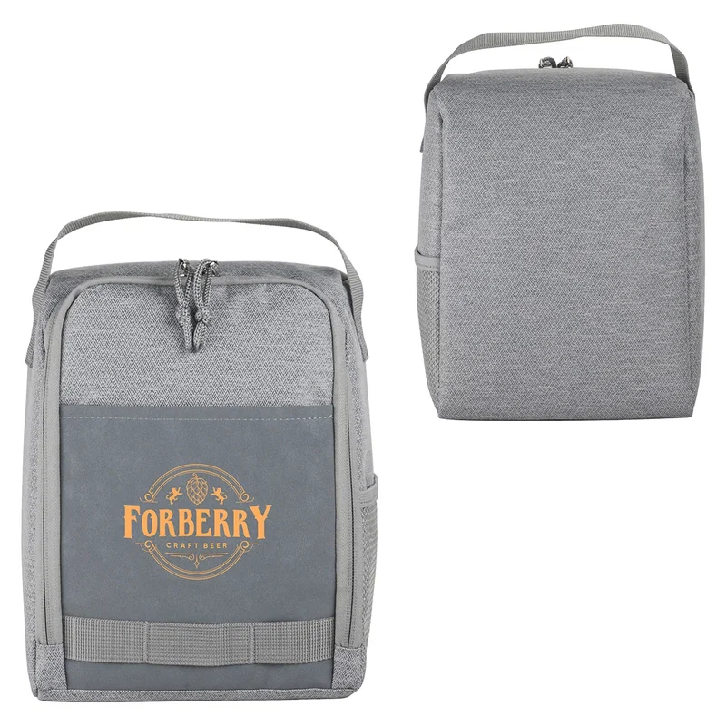 Custom Dove Lunch Cooler Bag, front view of the branded cooler bag