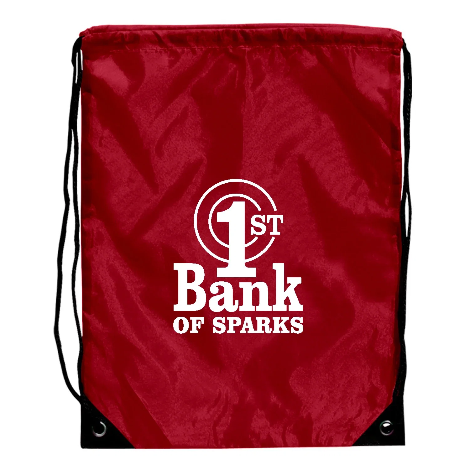Drawstring Backpack — Red — view 2