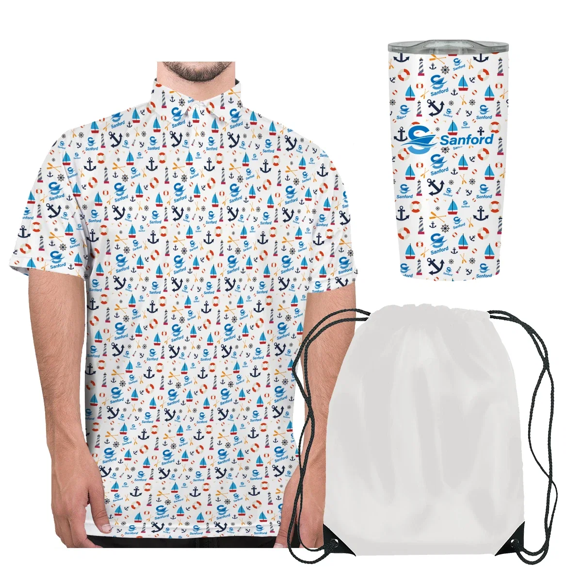 Full color printing shown across the front of the bag
