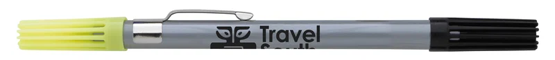 Custom Dri Mark® Double Header Highlighter Nylon Pen Combo — view 2