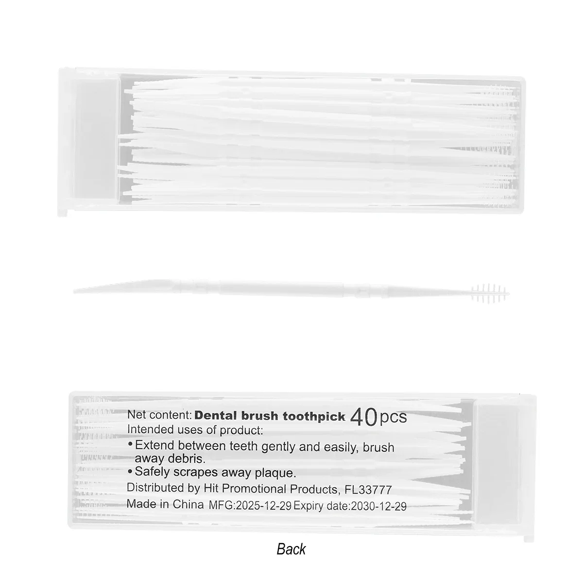 Pocket sized holder measuring about three inches wide