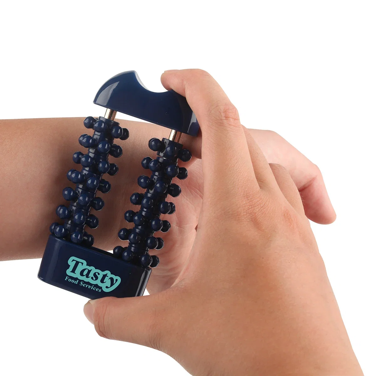 Close-up of the control buttons on the Dual Axis Body Massager