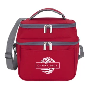 Dual Compartment 6 Can Cooler