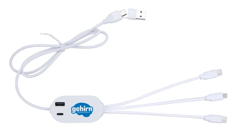 DualLink Charging Cable 2A with USB Hub — view 3