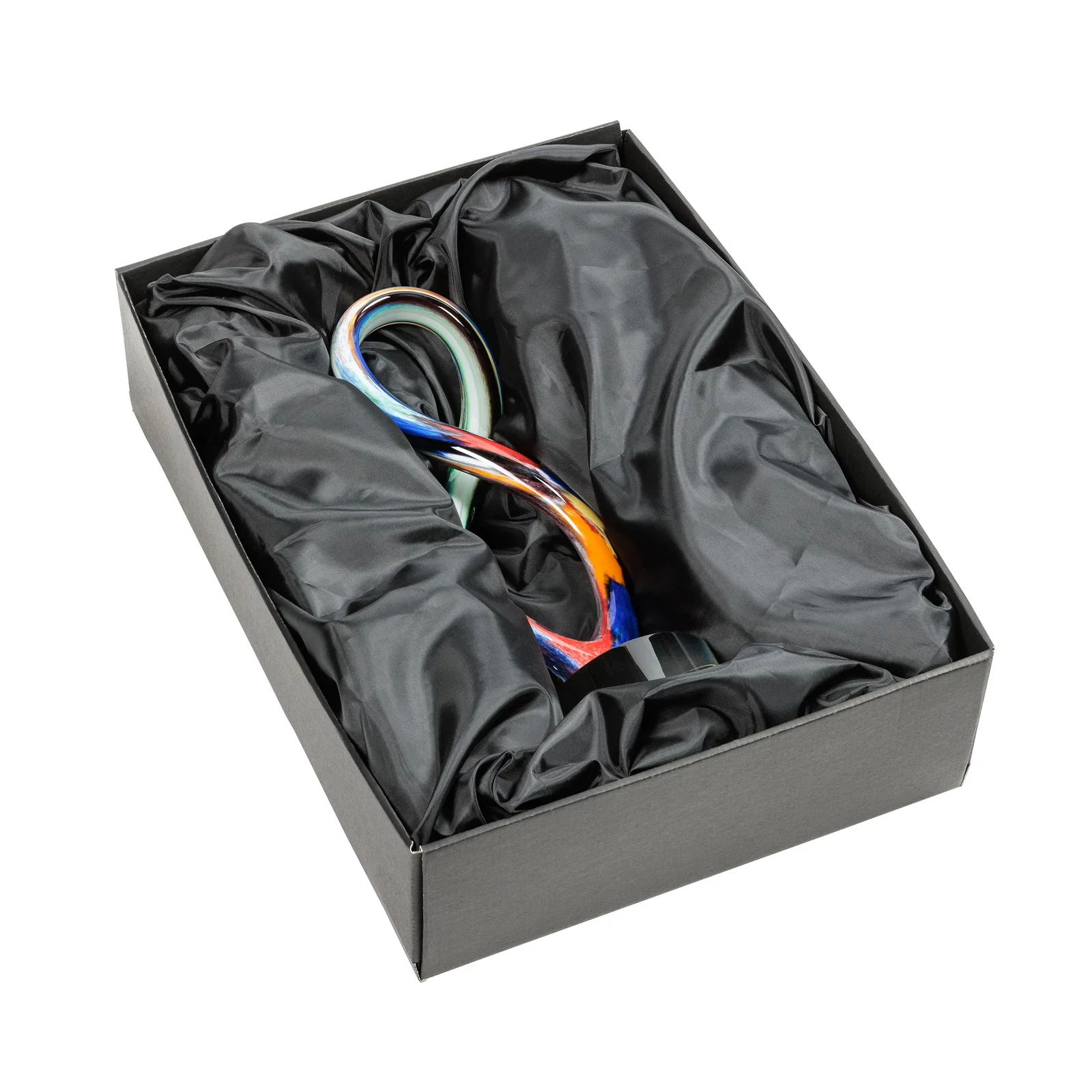 Custom Free Form Art Glass and Optical Crystal Sculpture Award for retirement presentations