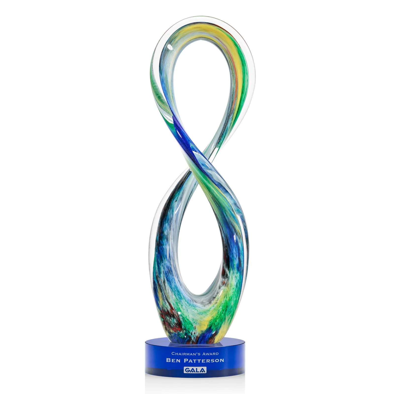 Custom Free Form Art Glass and Optical Crystal Sculpture Award for safety achievement programs