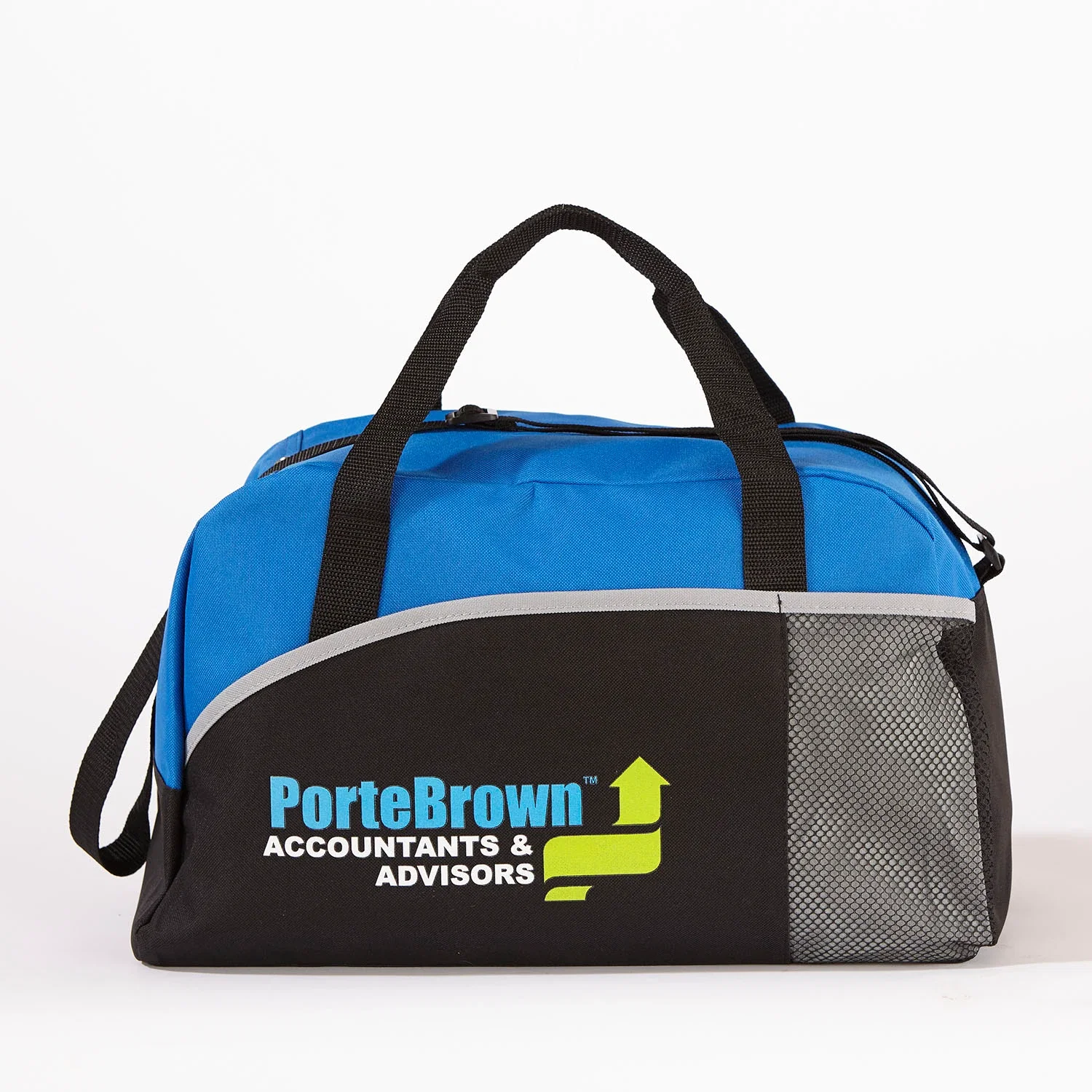 Imprinted Duffel Bag — Blue — view 3