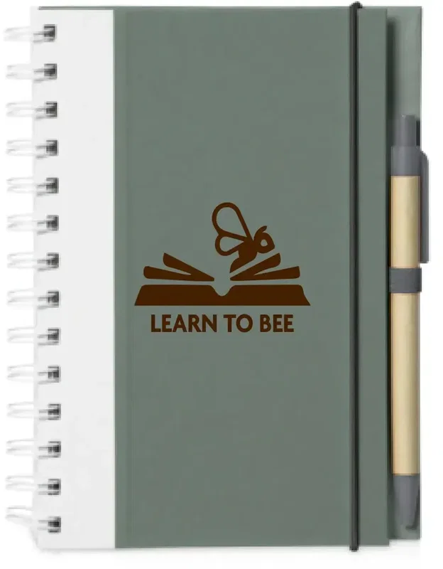 Eco Spiral Notebook Set with Custom Pen — view 5