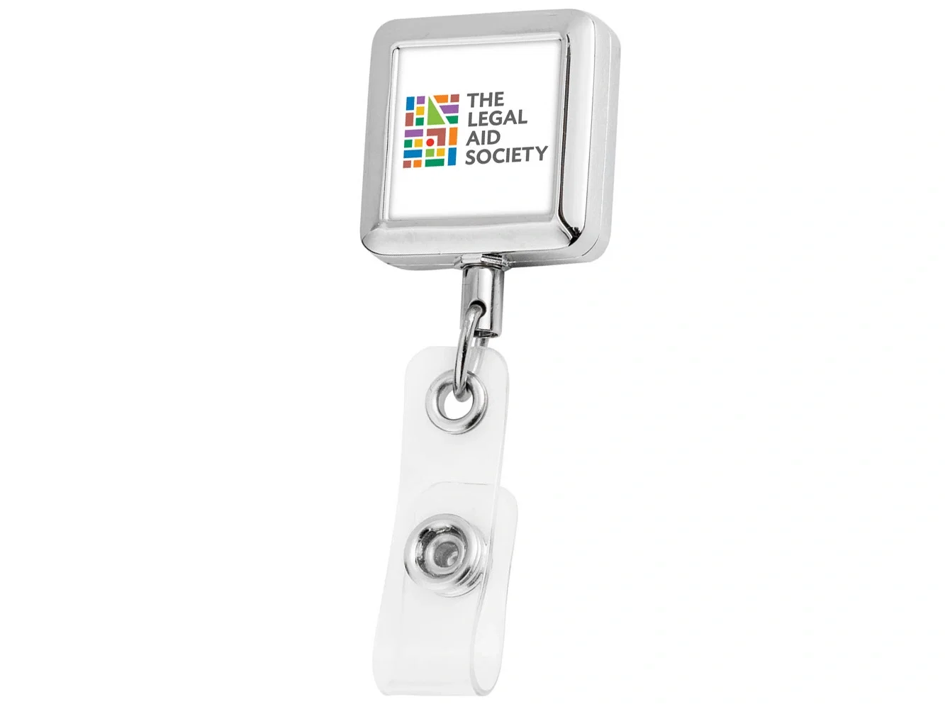 Durable Metal ID Badge Reel (Round & Square) — view 3