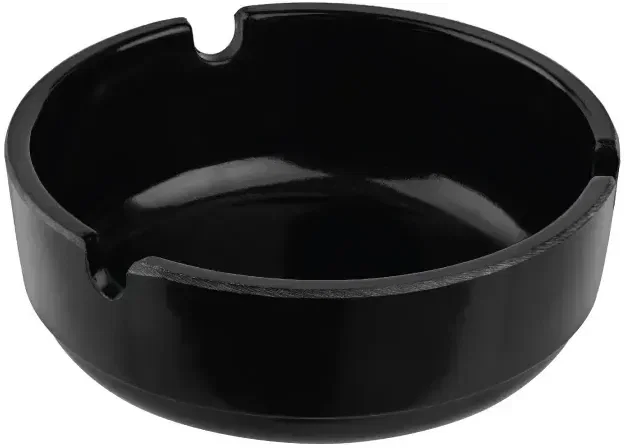 Custom Branded Plastic Ashtray - Heatproof w/3 Grooves — view 3