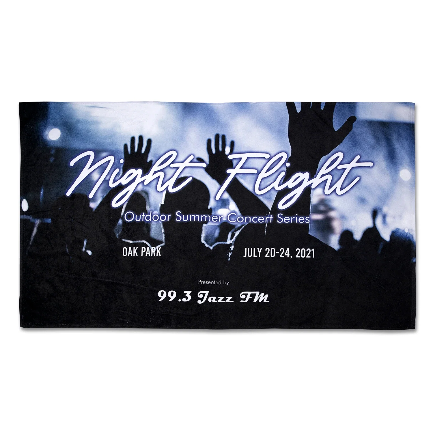 Dye Sublimated Large Beach Towel — Custom — view 2