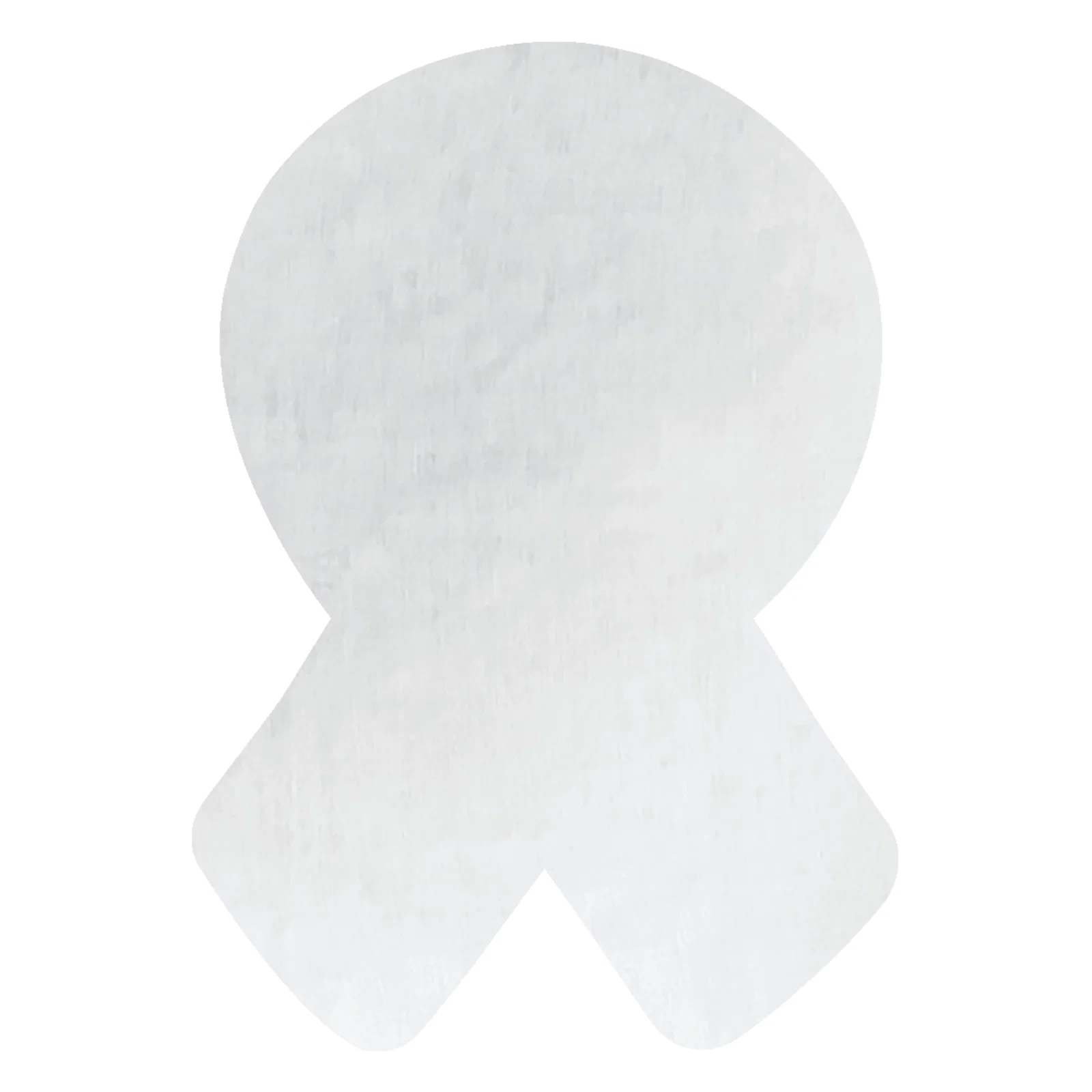 Ribbon silhouette drink mat pictured at a tilt