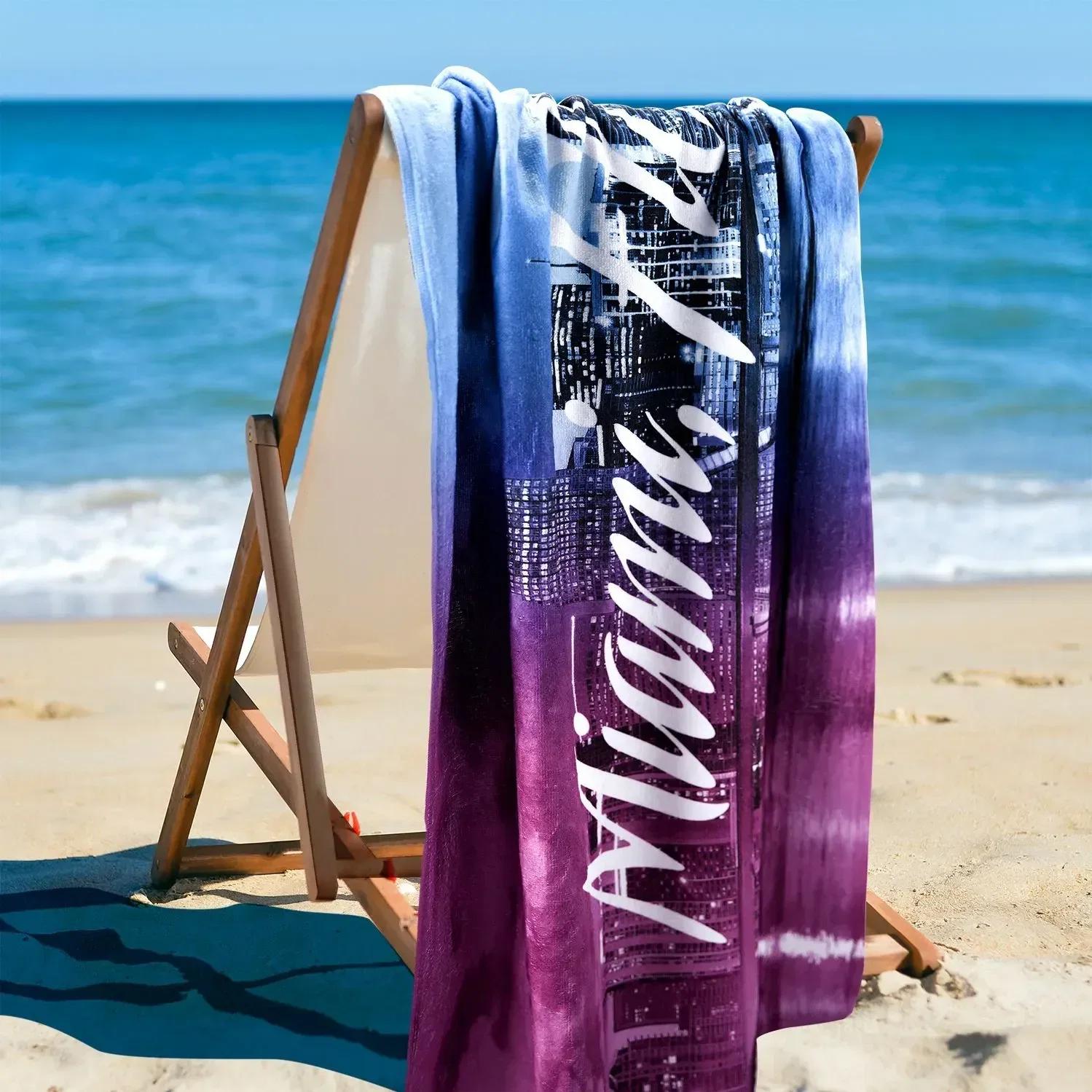 Dye Sublimated Small Beach Towel — view 2