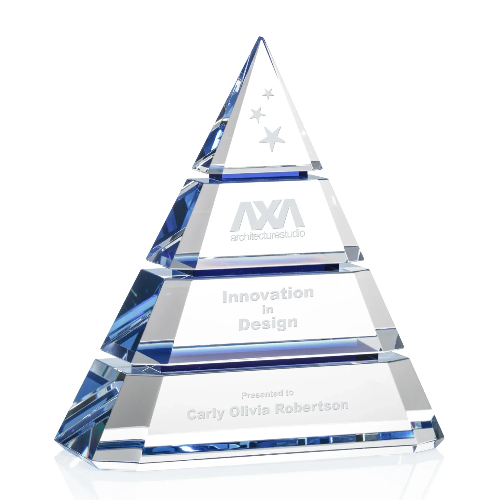 Dynamic Prismatic Customized Crystal Award — view 2