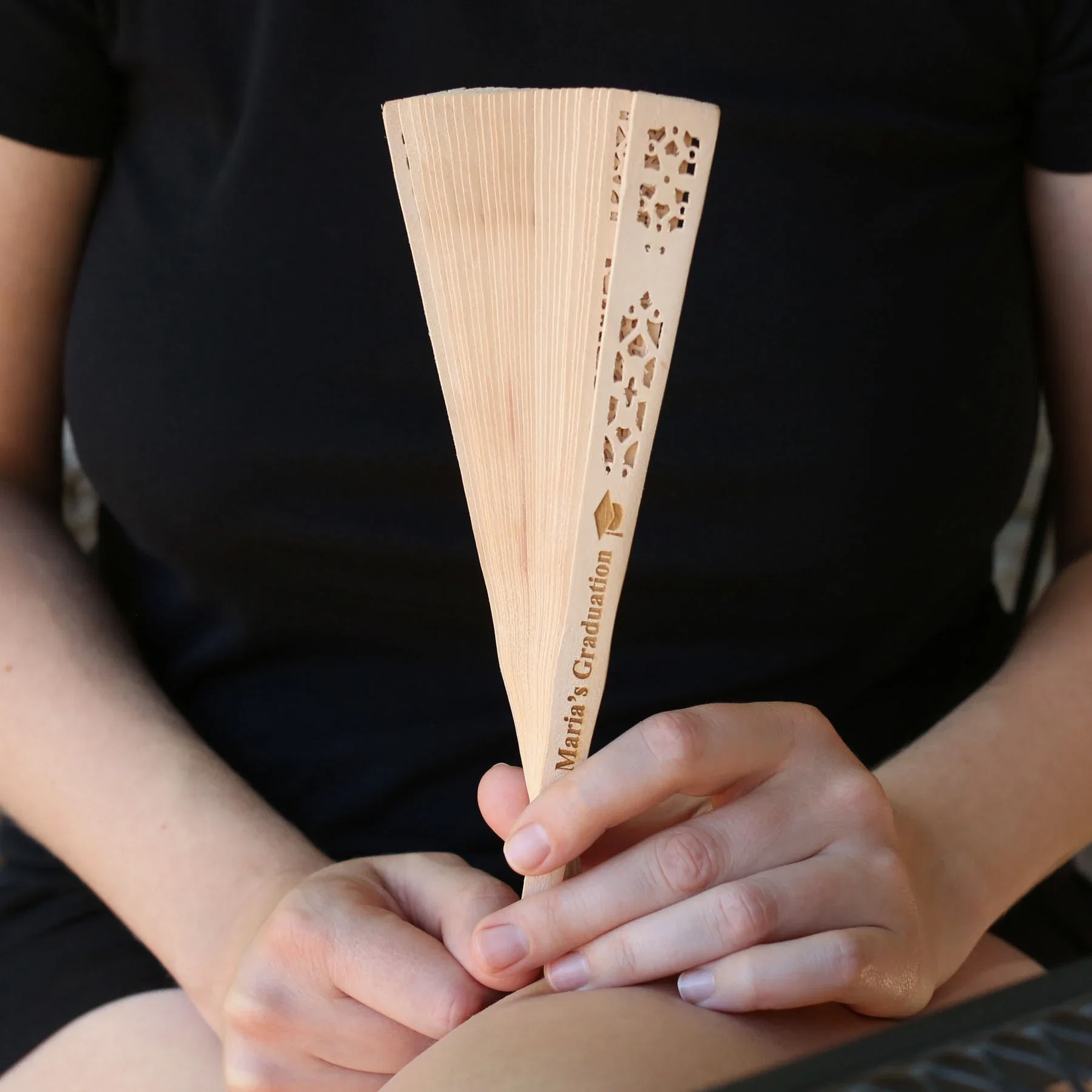 Dynasty Wood Hand Fan — view 3
