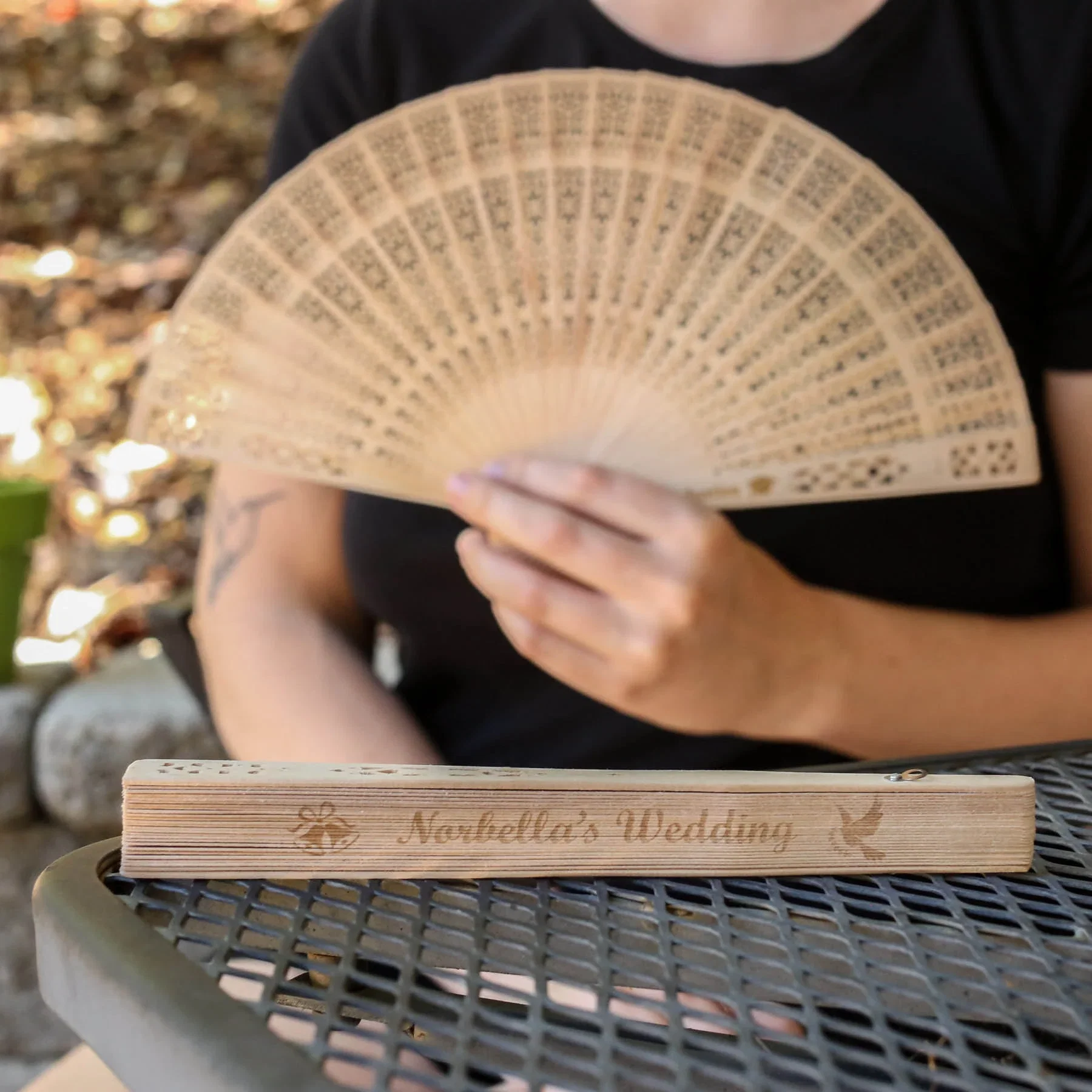 Dynasty Wood Hand Fan — view 4