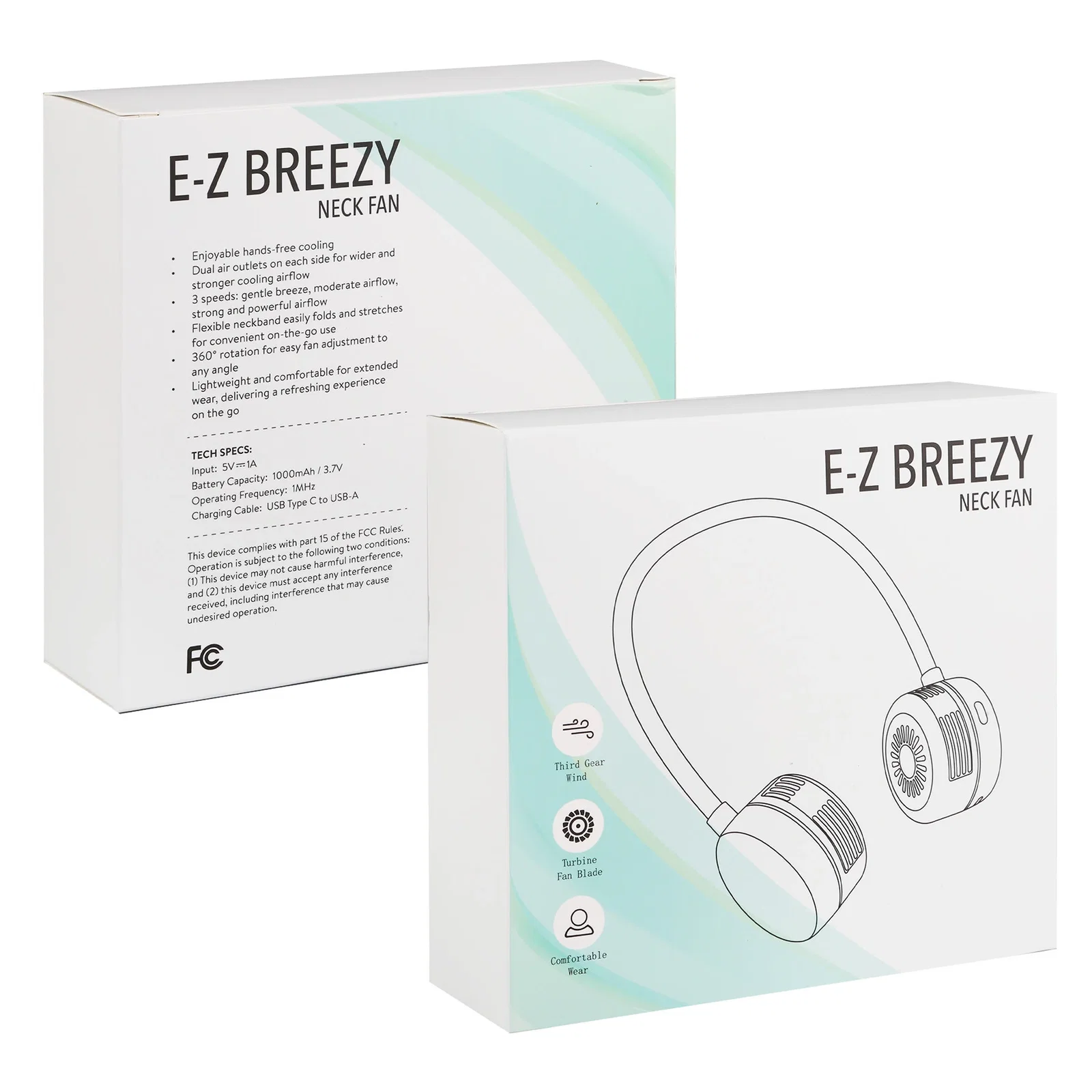 E-Z Breezy Neck Fan — view 4