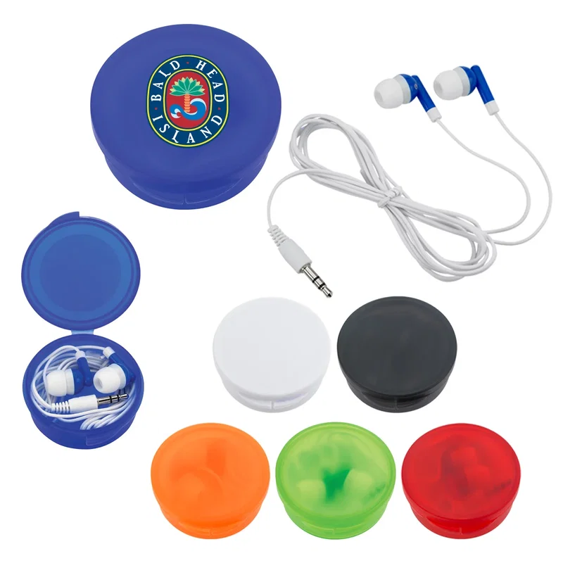 Side profile of the rounded plastic storage case