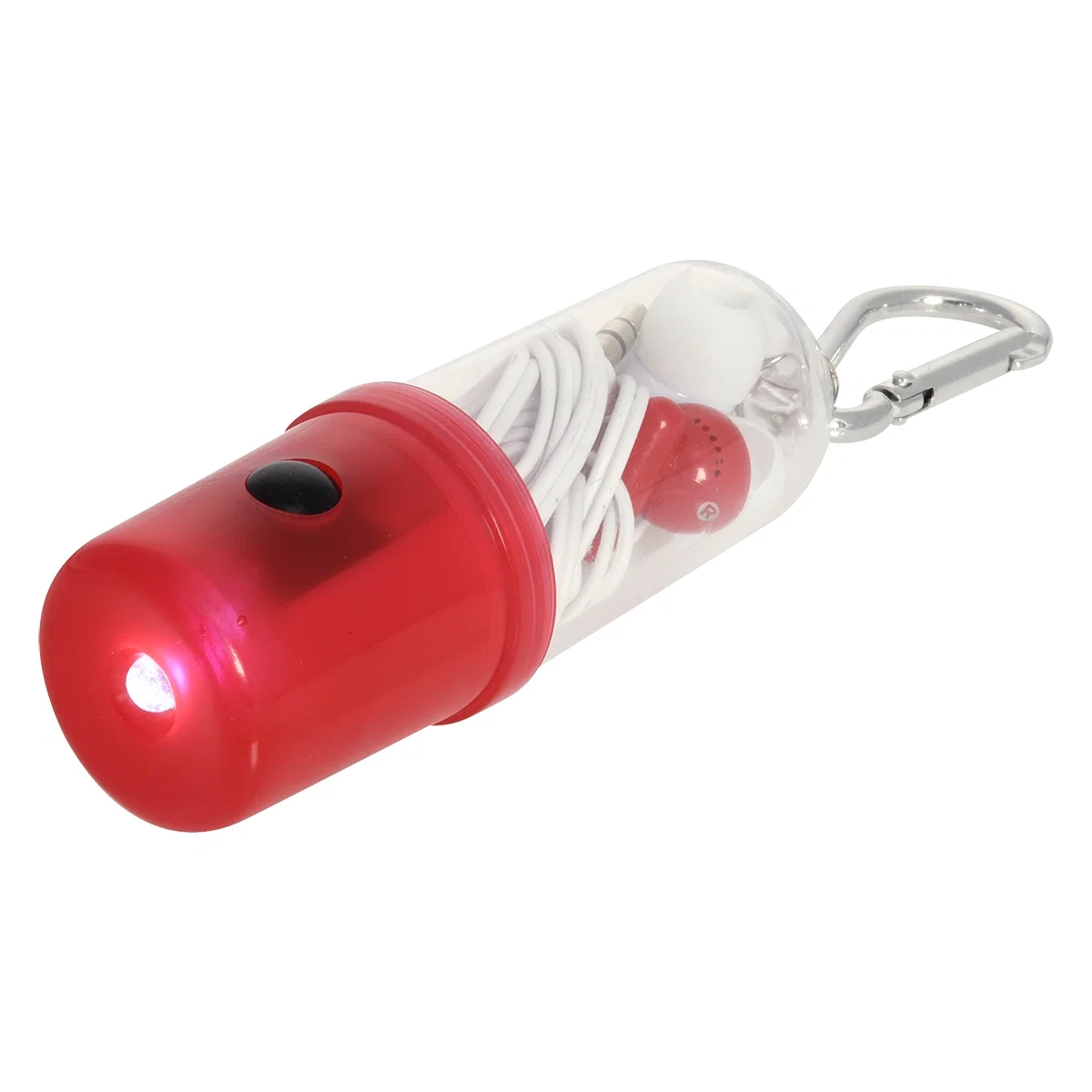 Travel ready audio and light set shown from one side