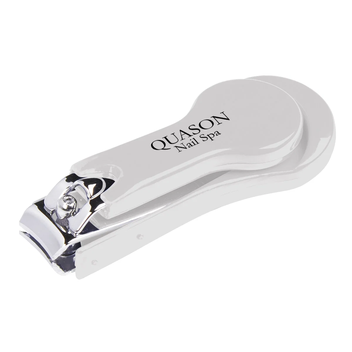Nail clipper with a wide grip for steady trimming