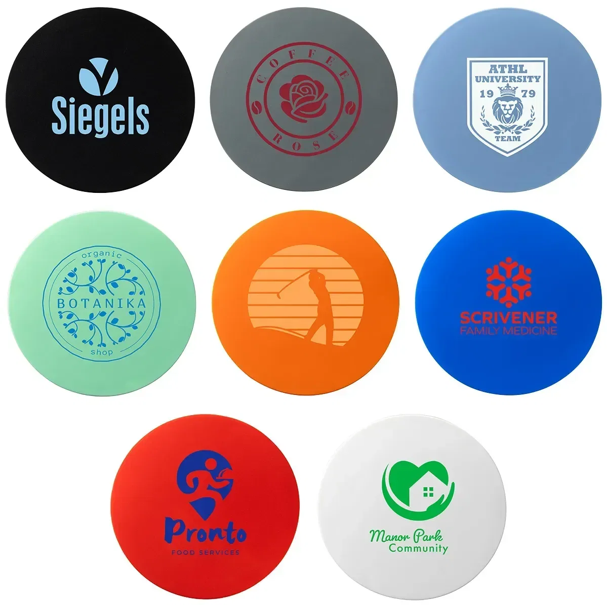 Easy-Grip Silicone Jar Opener & Coaster, custom kitchen giveaway with logo, front view