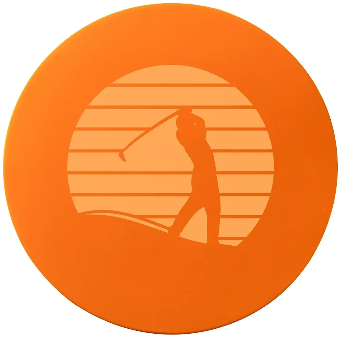 Promotional Easy-Grip silicone coaster and grip pad, top detail