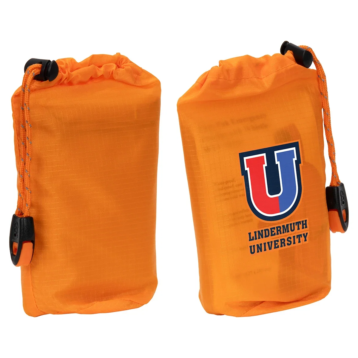 Easy-Pak Emergency Poncho unfolded and spread out, promotional poncho fully opened