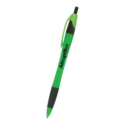 Black trim accents the tip and clip of a white body